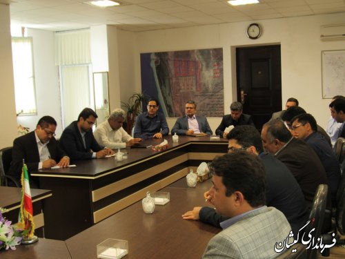 جلسه هماهنگی احداث آب شیرین کن در شهرستان گمیشان برگزار شد