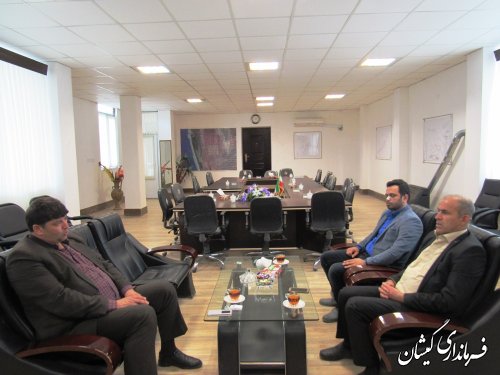 دیدار مدیر امور اراضی استان با فرماندار گمیشان