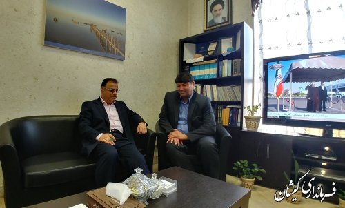 دیدار  نوروزی فرماندار گمیشان با معاون سیاسی، امنیتی و اجتماعی استاندار