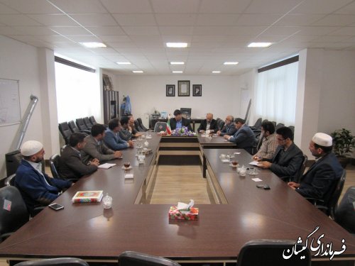جلسه هماهنگی پیاده روی ویژه سالمندان شهرستان گمیشان برگزار شد