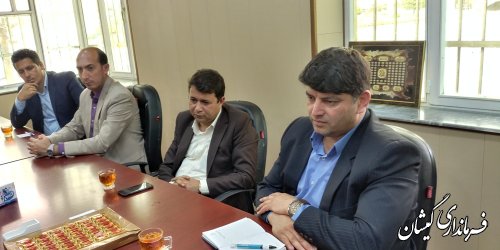 نشست هماهنگی بررسی وضعیت و مسائل شهری گمیش تپه