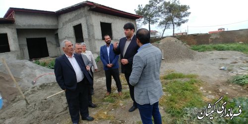 عملیات اجرای پروژه نیمه تمام مدرسه 7 کلاسه روستای قرنجیک آغاز شد
