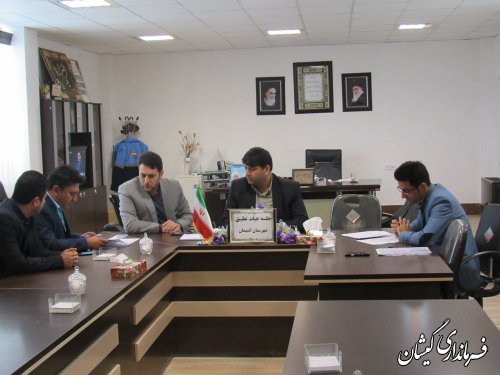 جلسه کمیته انطباق شهرستان گمیشان برگزار شد