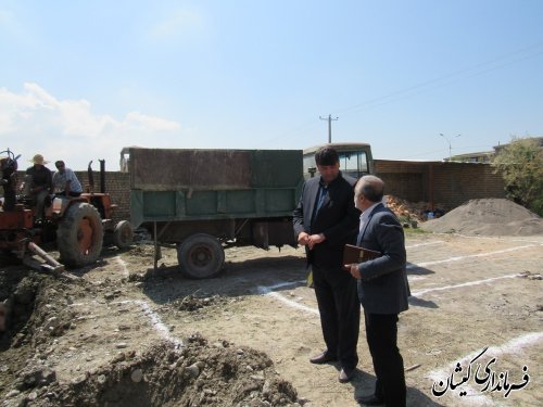 بازدید فرماندار گمیشان از پروژه ساختمان اداری کمیته امدادامام(ره)شهرستان