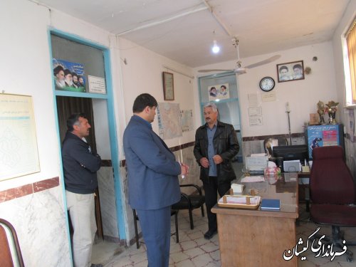 بازدید فرماندار گمیشان از ادارات شهرستان