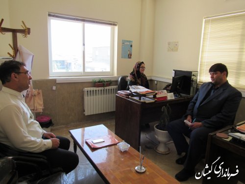 بازدید فرماندار گمیشان از ادارات شهرستان