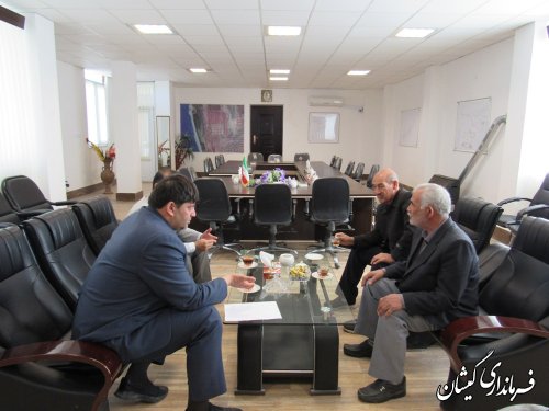نشست مجمع خیرین مدرسه ساز شهرستان با فرماندار گمیشان