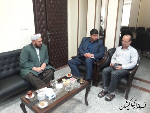 دیدار فرماندار گمیشان با مدیرعامل آب منطقه ای استان