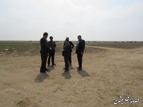 بازدیدفرماندارگمیشان از محل پیشنهادی برگزاری جشنواره ساحل چارقلی