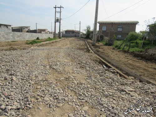 بازدید فرماندار گمیشان و معاون بنیادمسکن استان از روستای توماجلر آلتین