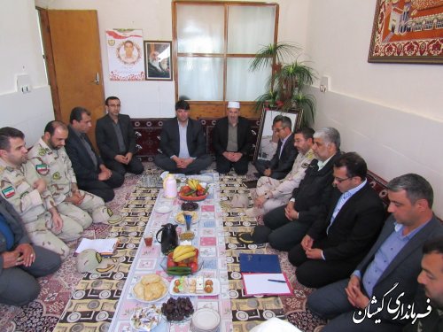 دیدار نمایندگان نهاد ریاست جمهوری با خانواده شهید مهدی کلته