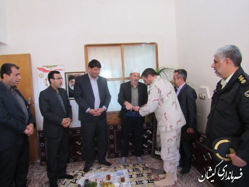 دیدار نمایندگان نهاد ریاست جمهوری با خانواده شهید مهدی کلته