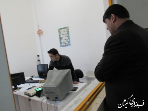 بازدید سرزده فرماندار گمیشان از اداره پست شهرستان