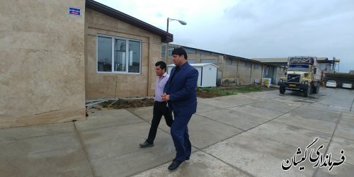 بازدید فرماندار گمیشان از ناحیه صنعتی سیمین شهر