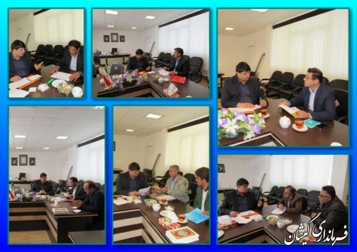 دیدار 6 مسئول شهرستان با فرماندار گمیشان