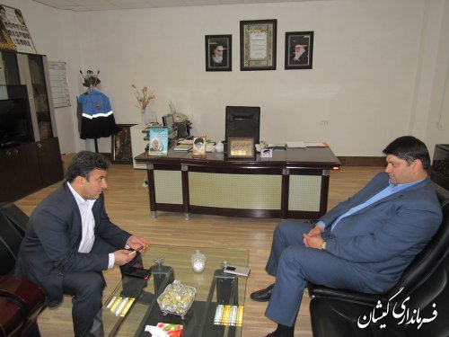 دیدار مدیرکل روابط عمومی استانداری با فرماندار گمیشان