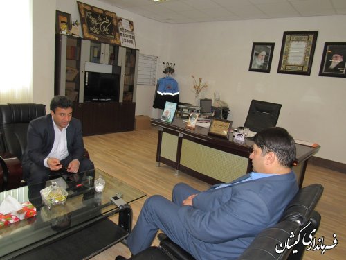 دیدار مدیرکل روابط عمومی استانداری با فرماندار گمیشان