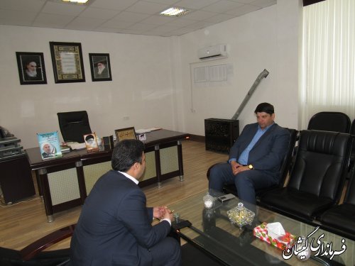 دیدار مدیرکل روابط عمومی استانداری با فرماندار گمیشان