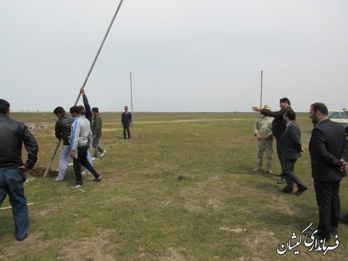 بازدید فرماندار گمیشان از محل آماده ساززی جشنواره ساحلی چارقلی