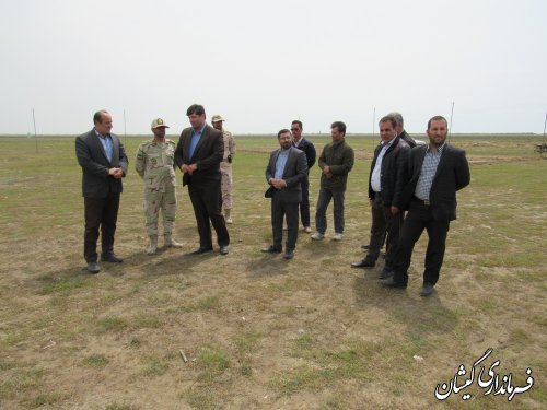 بازدید فرماندار گمیشان از محل آماده ساززی جشنواره ساحلی چارقلی