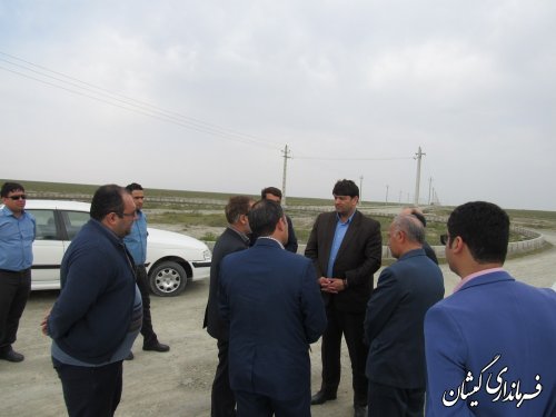 بازدید فرماندار و سرپرست شرکت گاز استان از ناحیه تخصصی شیلات گمیشان