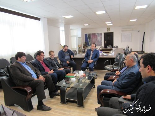 بازدید فرماندار و سرپرست شرکت گاز استان از ناحیه تخصصی شیلات گمیشان