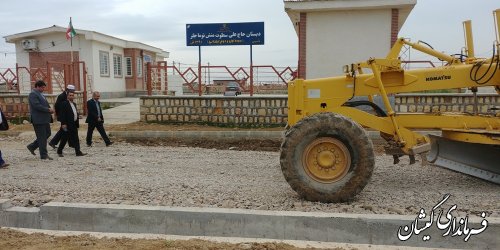 بازدید فرماندار گمیشان از اجرای طرح هادی روستای توماجلرآلتین بخش گلدشت