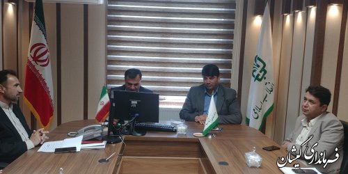 نشست مشترک فرماندار گمیشان با مدیرکل سازمان اموال و املاک استان