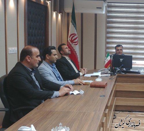نشست مشترک فرماندار گمیشان با مدیرکل سازمان اموال و املاک استان