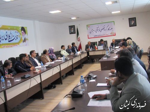 جلسه کارگروه تخصصی اجتماعی و فرهنگی شهرستان گمیشان برگزار شد
