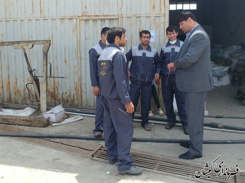 بازدید فرماندار گمیشان از واحد فعال ناحیه صنعتی سیمین شهر