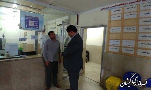 بازدید سرزده فرماندار گمیشان از دستگاه های خدمات رسان