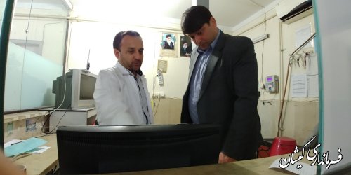 بازدید سرزده فرماندار گمیشان از دستگاه های خدمات رسان