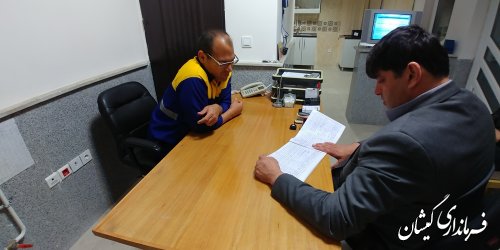 بازدید سرزده فرماندار گمیشان از دستگاه های خدمات رسان