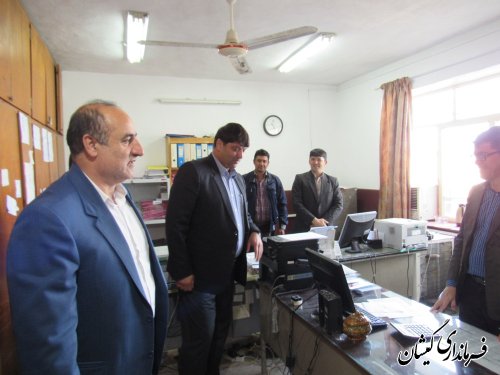 بازدید فرماندار گمیشان از اداره آموزش و پرورش و دبستان برکت روستای بصیرآباد