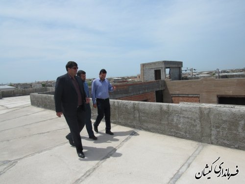 بازدید فرماندار از پروژه مجتمع فرهنگی و هنری گمیشان