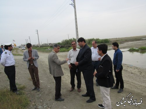 خاک زهکش اراضی شهرستان جهت تعریض جاده و شانه سازی استفاده خواهد شد
