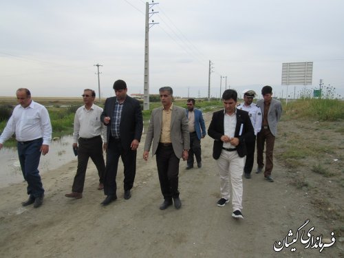 خاک زهکش اراضی شهرستان جهت تعریض جاده و شانه سازی استفاده خواهد شد