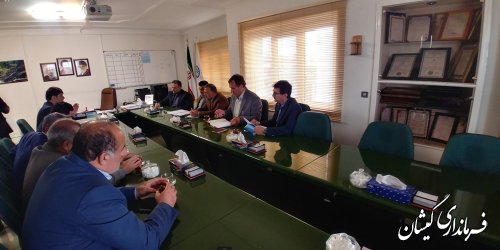 جلسه مشترک فرماندار گمیشان با مدیرعامل آبفار استان