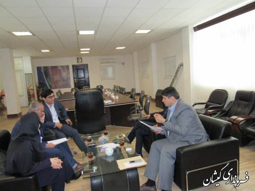 دیدار نماینده شرکت مپنا با فرماندار گمیشان