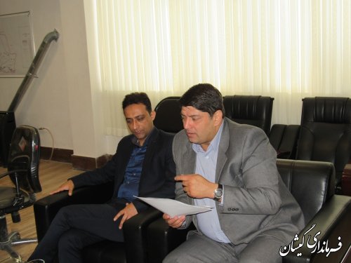 دیدار نماینده شرکت مپنا با فرماندار گمیشان