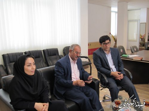 دیدار نماینده شرکت مپنا با فرماندار گمیشان