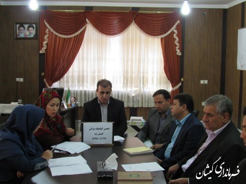 جلسه انجمن کتابخانه عمومی امام محمدغزالی شهر گمیش تپه برگزار شد