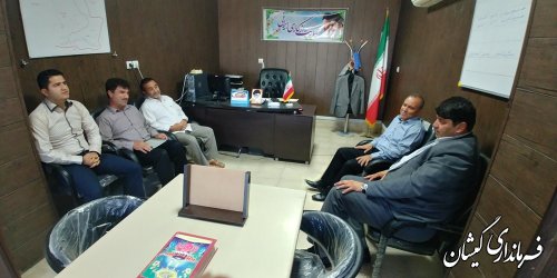 بازدید فرماندار گمیشان از بخشداری گلدشت