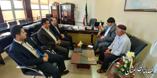 دیدار فرماندار گمیشان با سرپرست اداره کل نوسازی مدارس استان