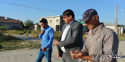 بازدید فرماندار گمیشان از روستای قرمسه