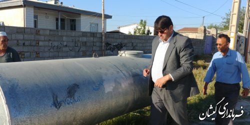بازدید فرماندار گمیشان از روستای قرمسه