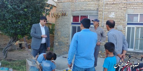 بازدید فرماندار گمیشان از روستای قرمسه