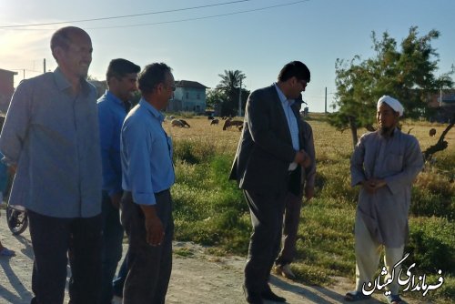 بازدید فرماندار گمیشان از روستای قرمسه