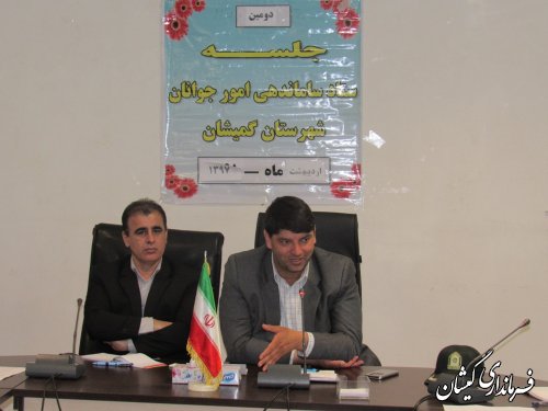 دومین جلسه ستاد ساماندهی جوانان شهرستان گمیشان برگزار شد